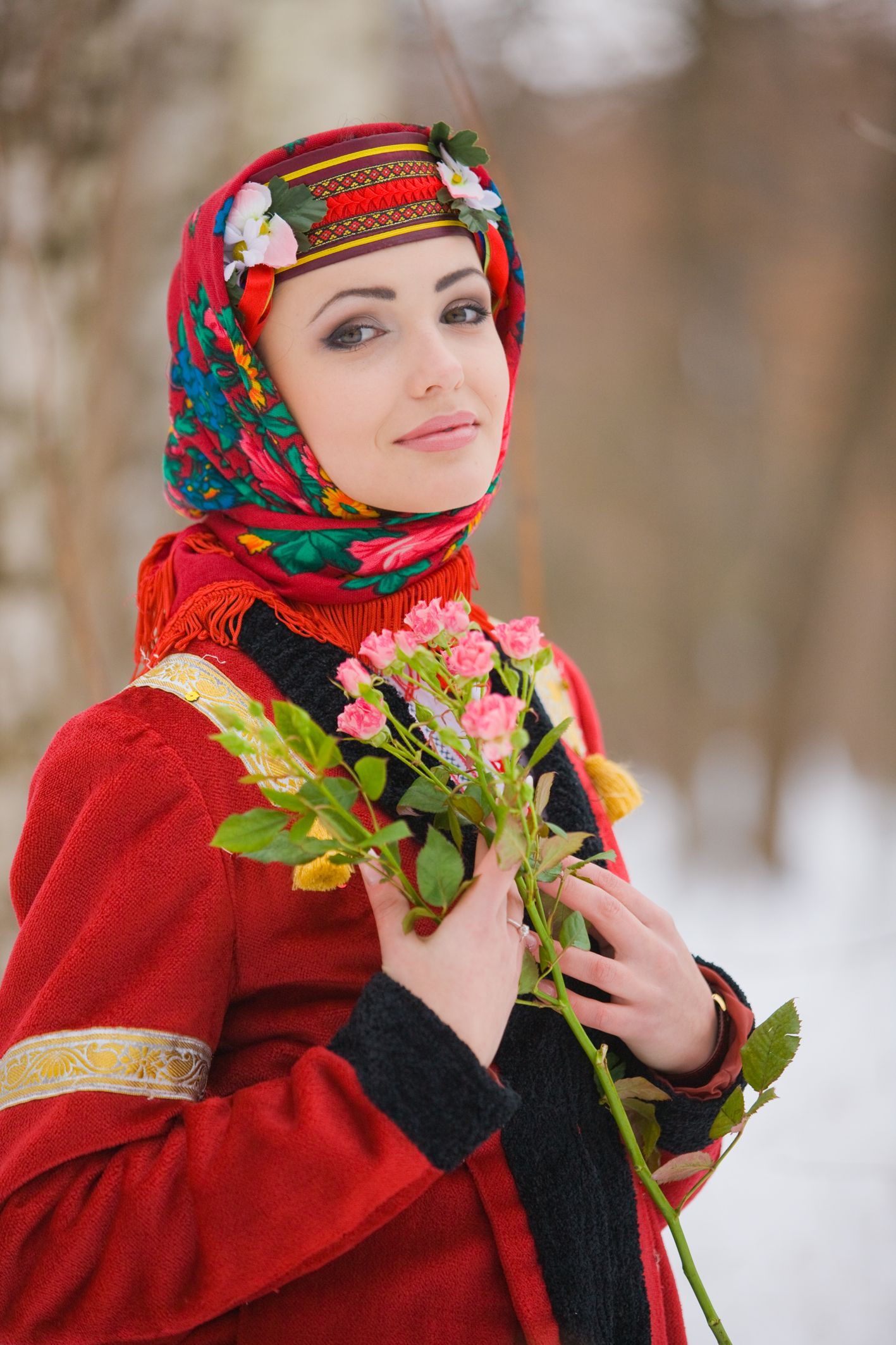 Sexy girl Girls in Slavic costumes in Zoucheng