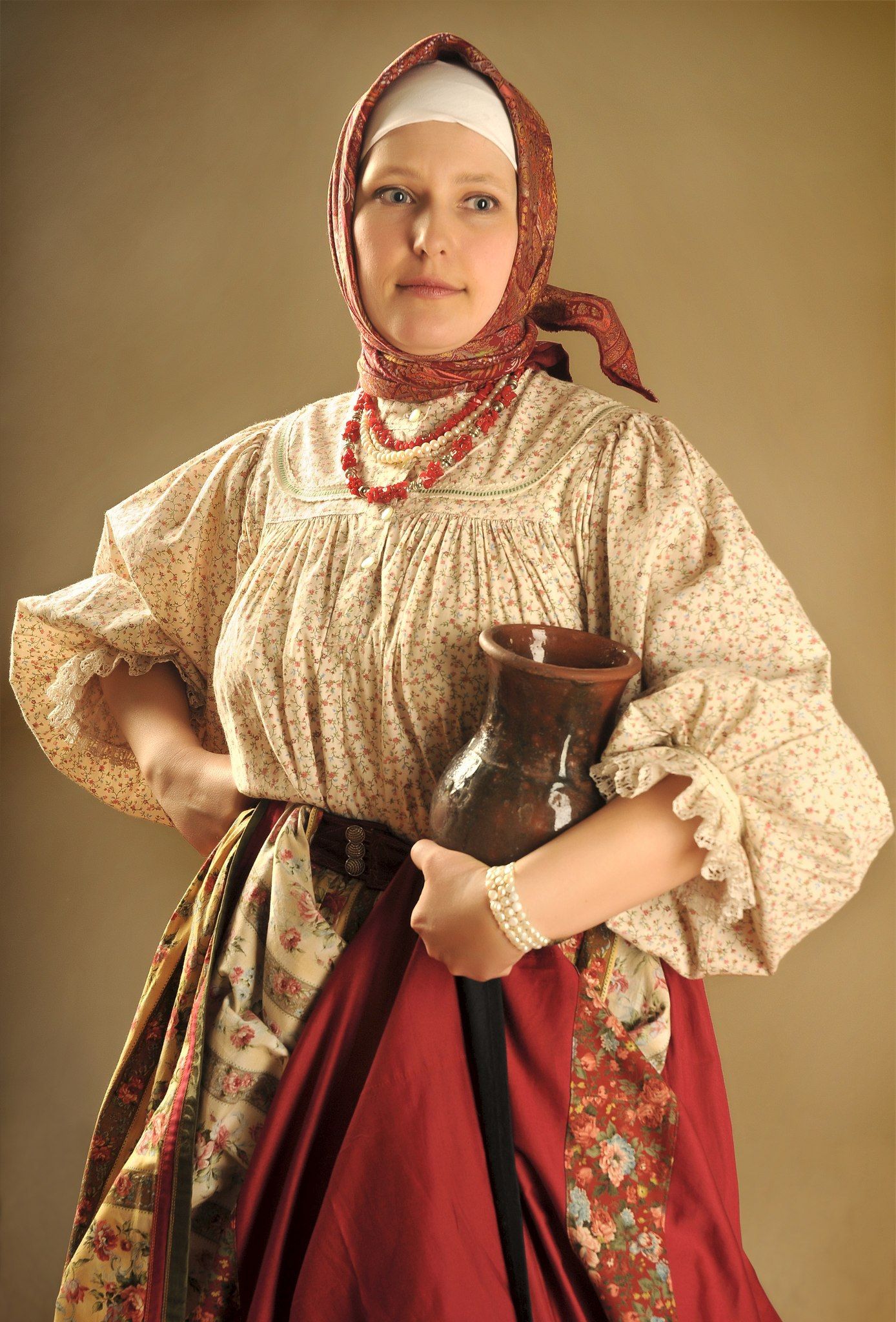 Girls in Slavic costumes in Zoucheng